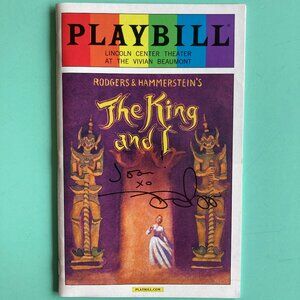 Marin Mazzie (Only) Signed Inscribed Playbill The King and I Daniel Dae Kim 2016